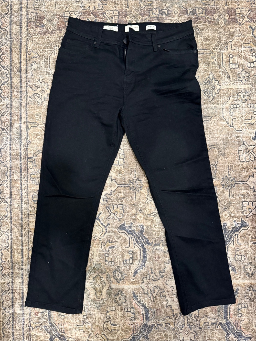 Slim Straight Men's Black Jeans